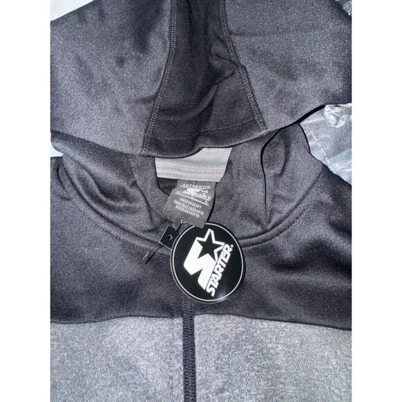 Girls Starter Activewear Set With Jacket & Leggings L Black & Gray Polyester - Picture 13 of 16